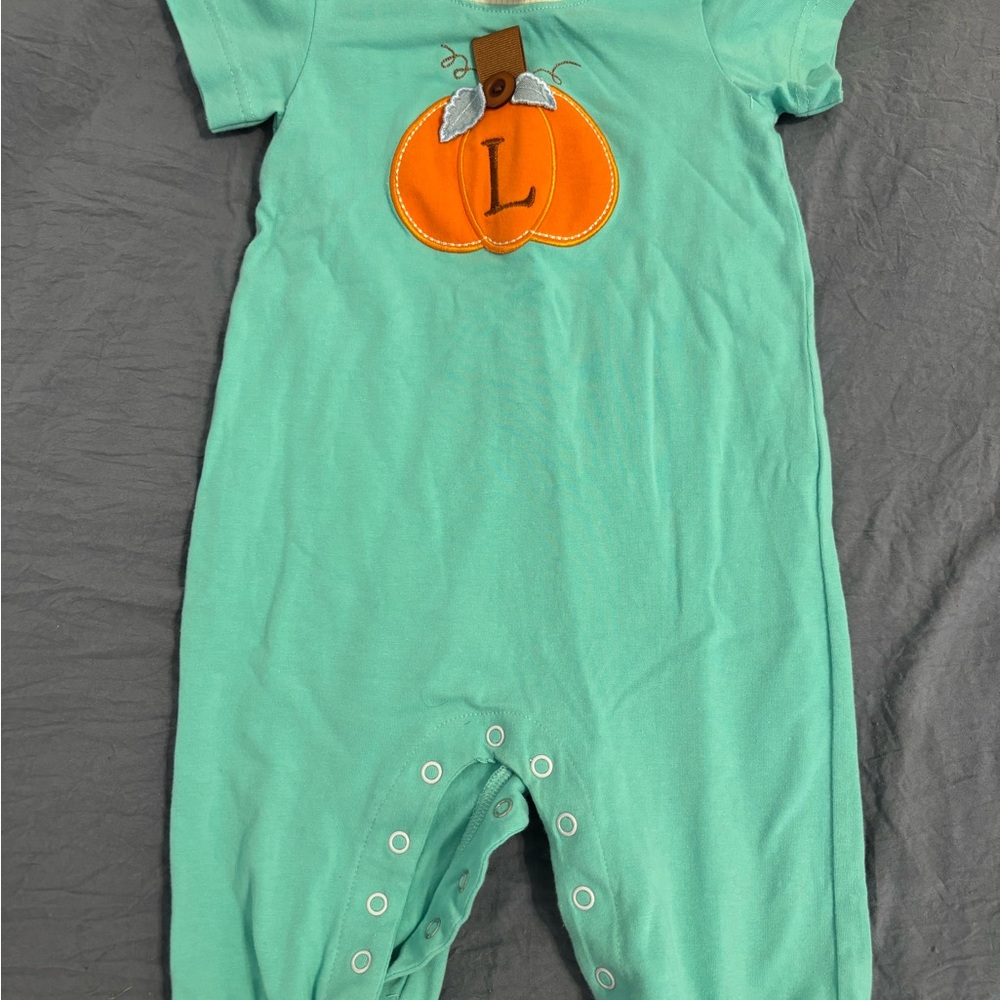 Pumpkin Appliqué Kids One Piece